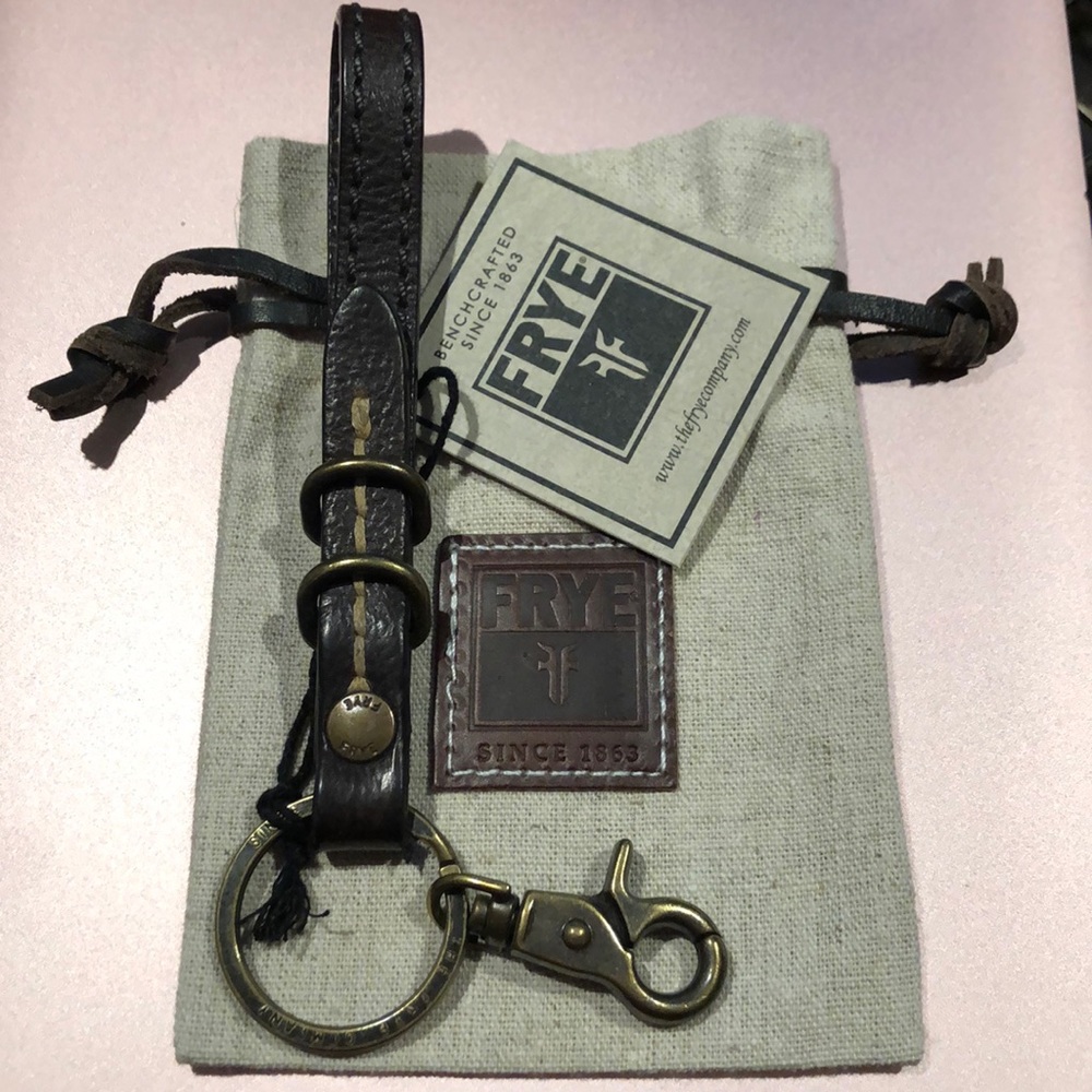 Frye Leather Anna Key Fob